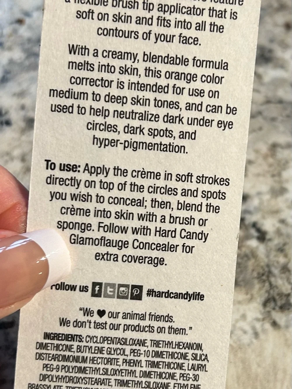 Hard Candy Orange Correcting Concealer Stick